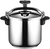 MAGEFESA Star 4.2-Quart Stainless Steel Pressure Cooker, Works on All Stovetops (Induction Compatible), Safety Lock & 8 PSI Cooking