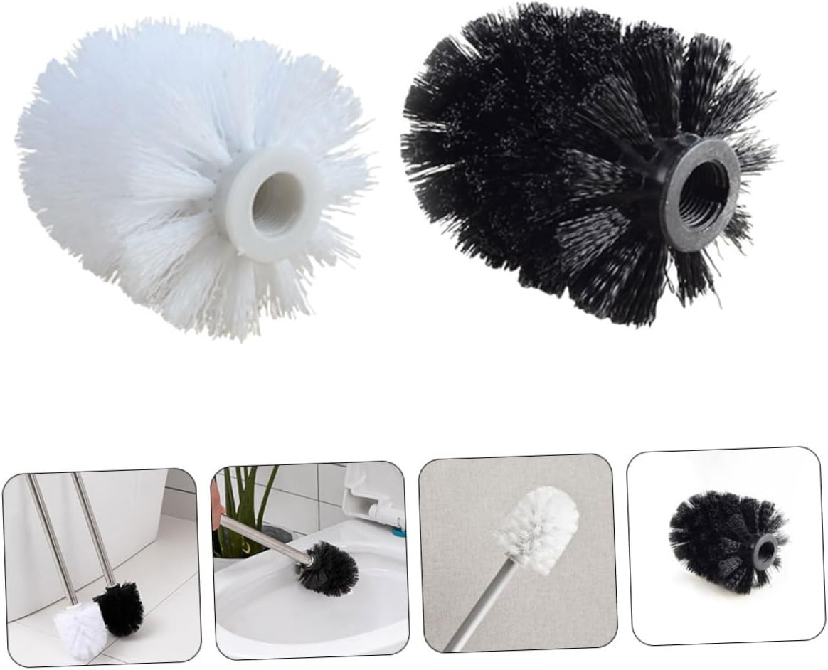 6Pcs Brush Replacement Heads Plastic Brush Refills for Bathroom Bowl Each Compact Easy to Store Cleaning