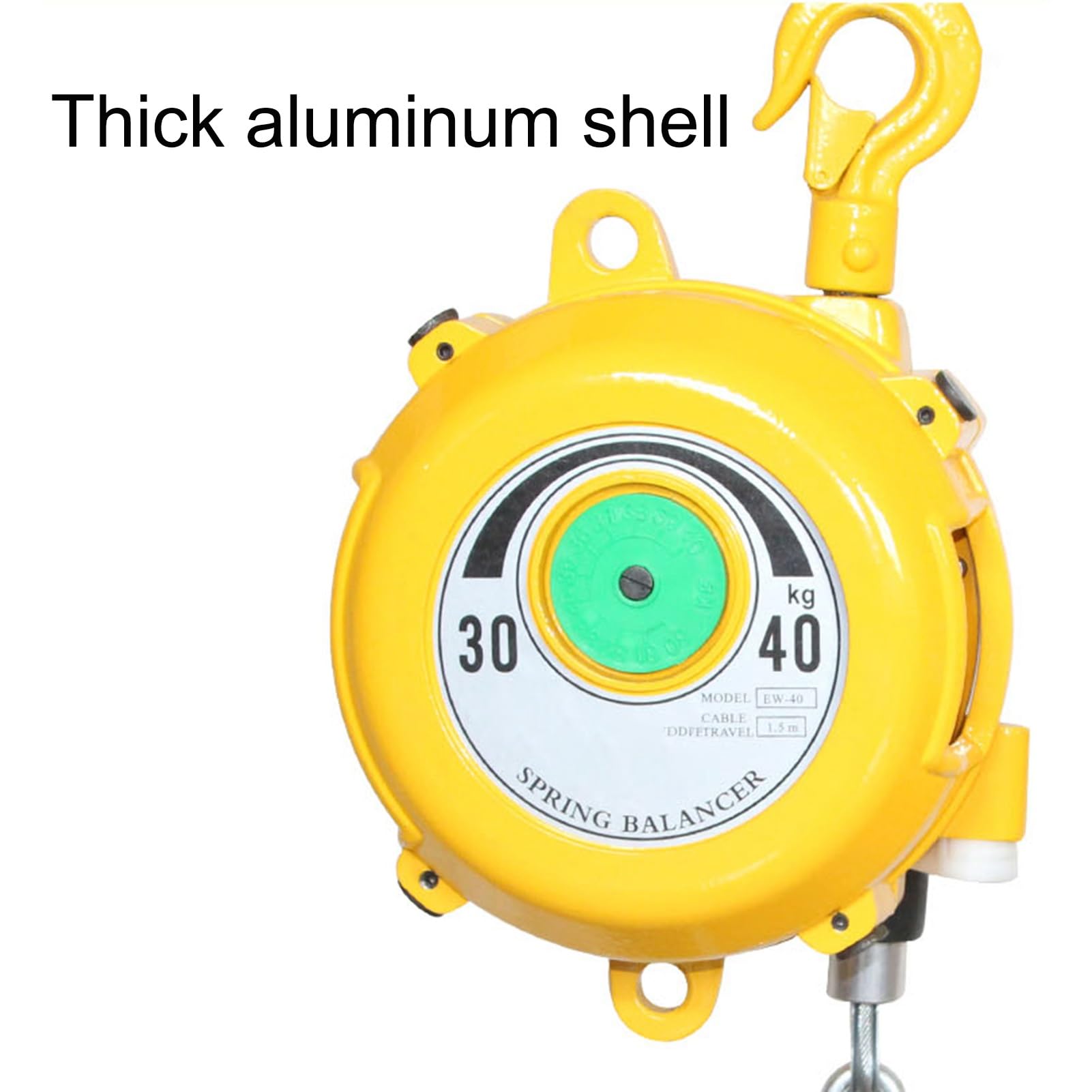 Einziehbares Federausgleichswerkzeug für Schraubendreher und Schraubenschlüssel, selbstsicherndes Stahldrahtseil, 59 kg Kapazität, ideal für Montagelinie und Werkstattmaschinen