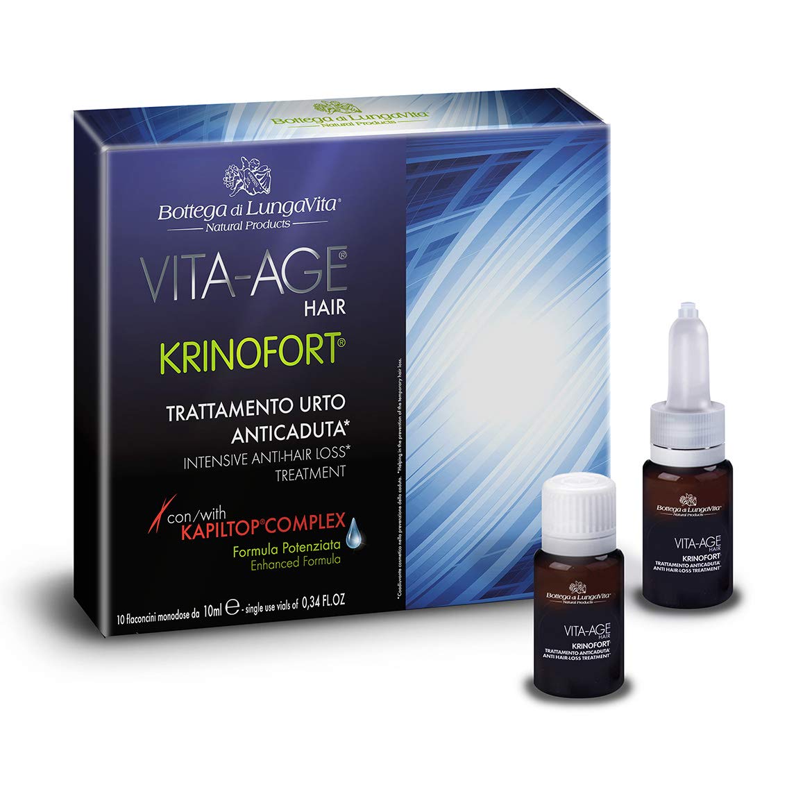 Bottega di lungavita Krinofort viales anticaida 10amp. 1 Unidad 350 g