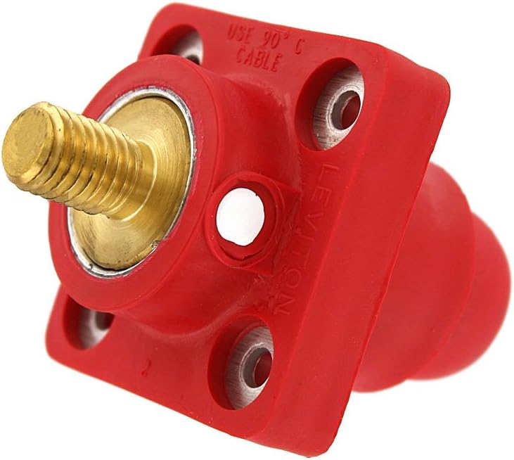 Leviton 18R22R 18Series Ball Nose, Female, Panel Receptacle, 90