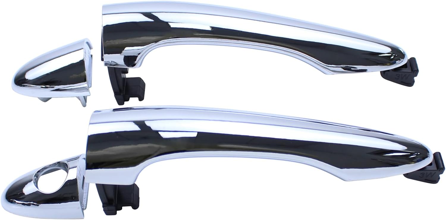 4Pcs Chrome Front and Rear Driver Passenger Side Exterior Door Handle for Kia Sportage 2011-2016