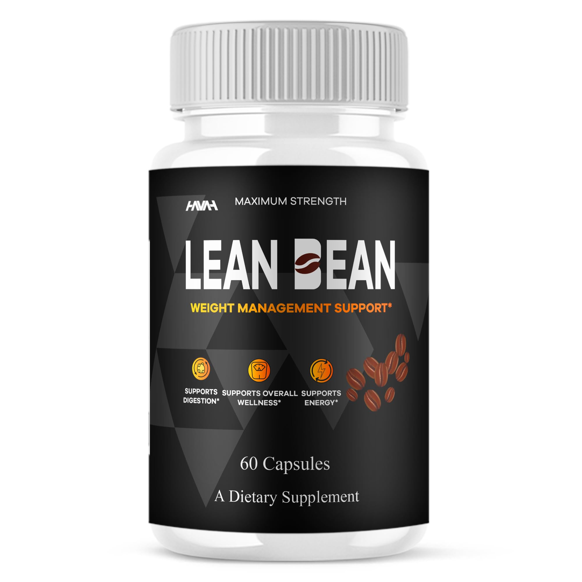 Lean Bean Advanced Supplement LeanBean Pills, LeanBean Maximum Strength Overall Health & Wellness Support Supplement, Leen Bean Premium Overall Health Management Support Capsules (60 Capsules)