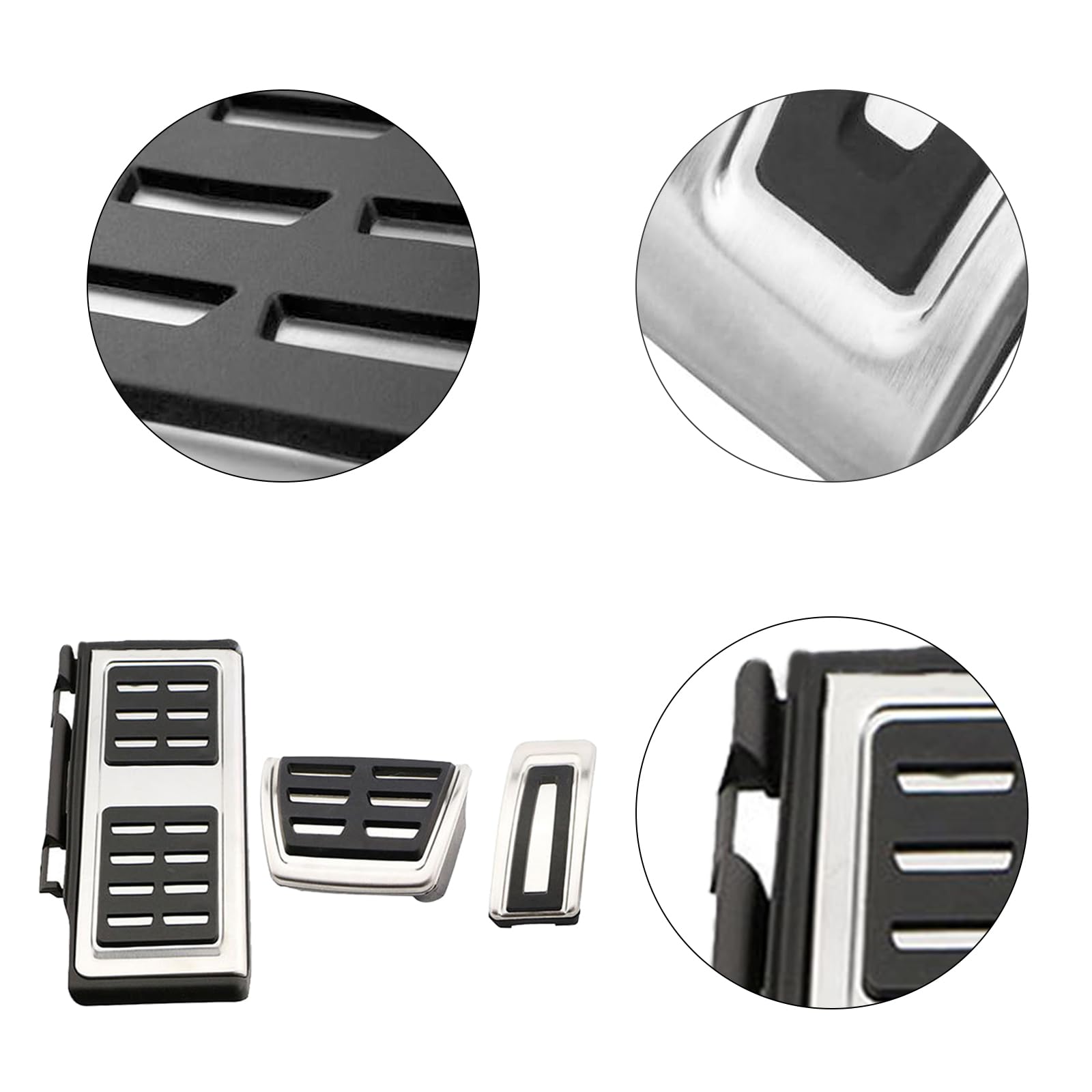 Repose-pieds - Couvre-pédales de frein - Accélérateur - Pour Octavia 5E Superb 3V Karoq Kodiaq Leon 5F Ateca Tarraco Formentor
