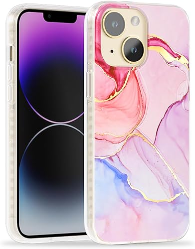 Miniatura 15 de SCORPIFY Funda para iPhone 14 Plus [compatible con MagSafe] con diseño de mármol de malaquita verde, bonita funda magnética para teléfono para Poder