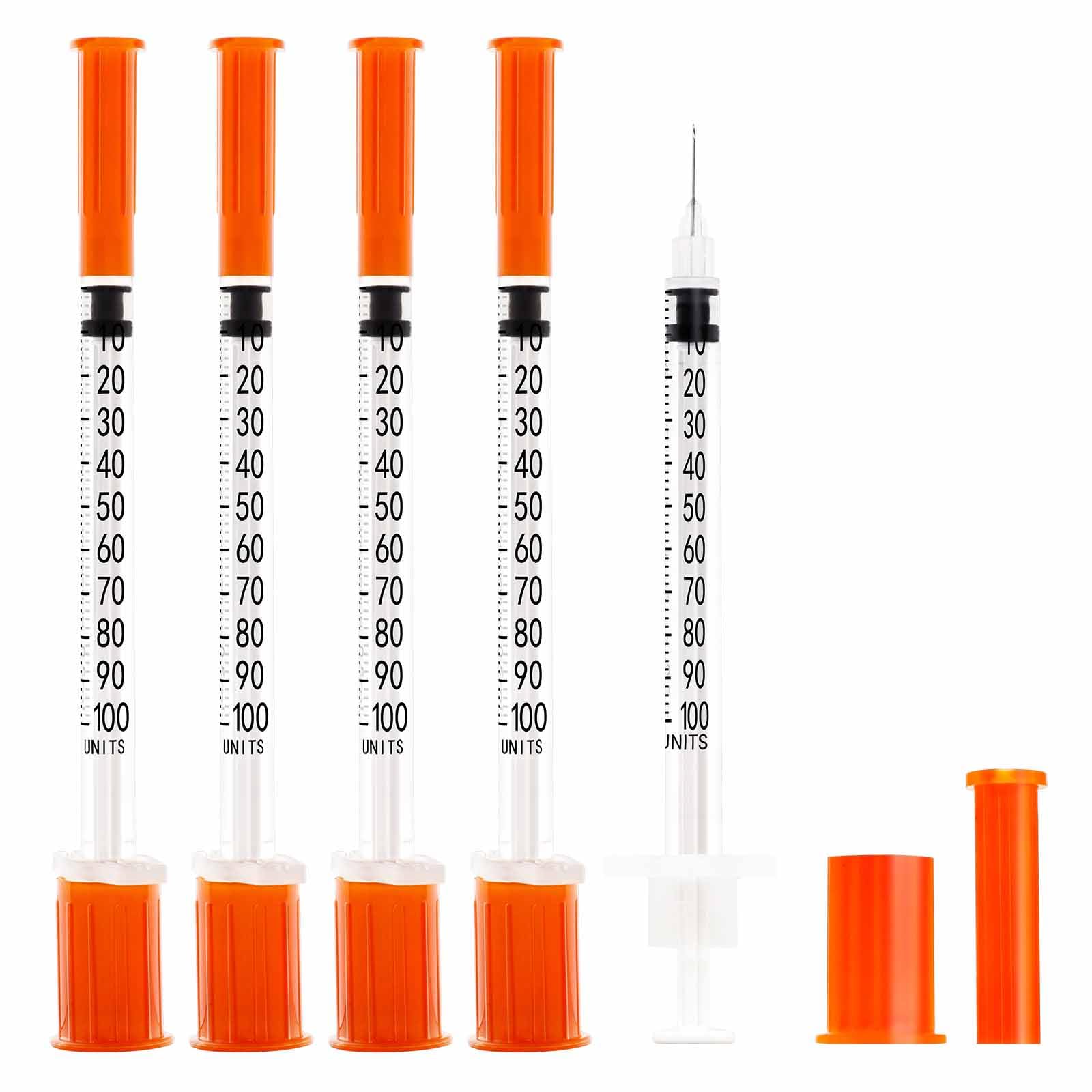 29G 1cc 1/2" Syringe with Needle - Disposable Individual Package-100 Pack — Amazon image 11