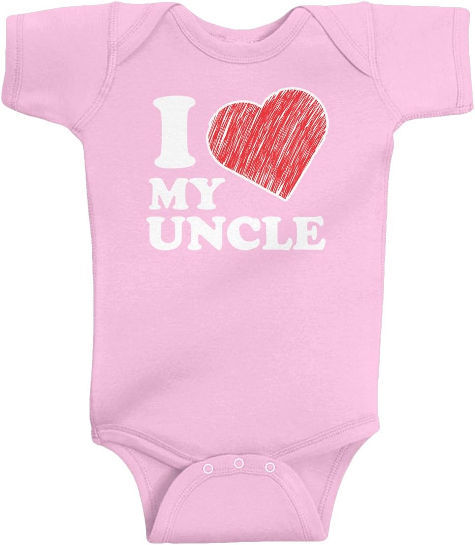 Threadrock Unisex Baby I Love My Uncle Bodysuit