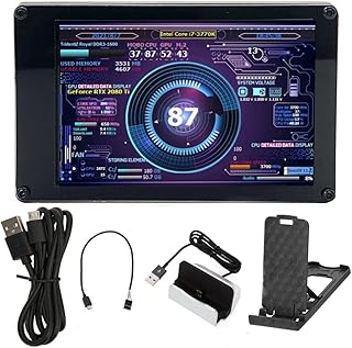 Bassulouda Secondary Screen IPS USB 3.5 Inch Computer Monitor Computer CPU GPU RAM HDD Display Screen Freely Mini Monitor AIDA64