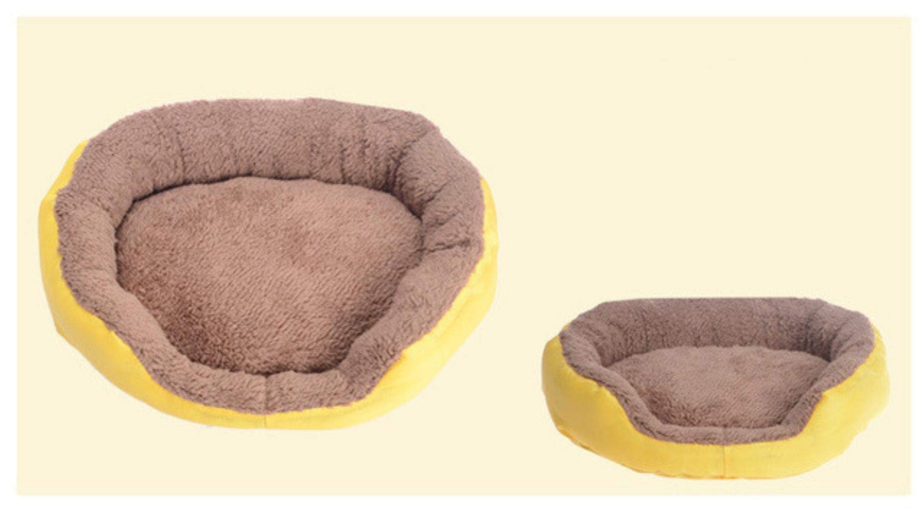 Coussin canapé pour chien jaune L orthopédique et moelleux