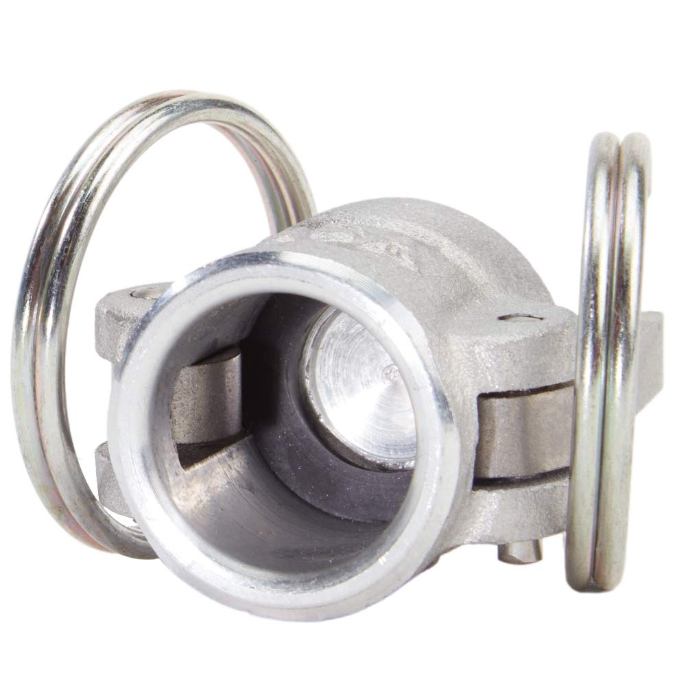 1/2" Aluminum Camlock Dust Cap Fittings - Aluminum Type DC Female Cam Lock With Gasket