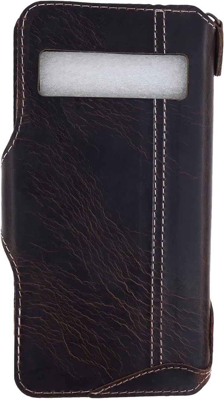 Yogurt Case for Google Pixel 8 Pro - 5G, Genuine Leather Wallet Cover for Pixel 8 Pro, Handmade Oil Leather