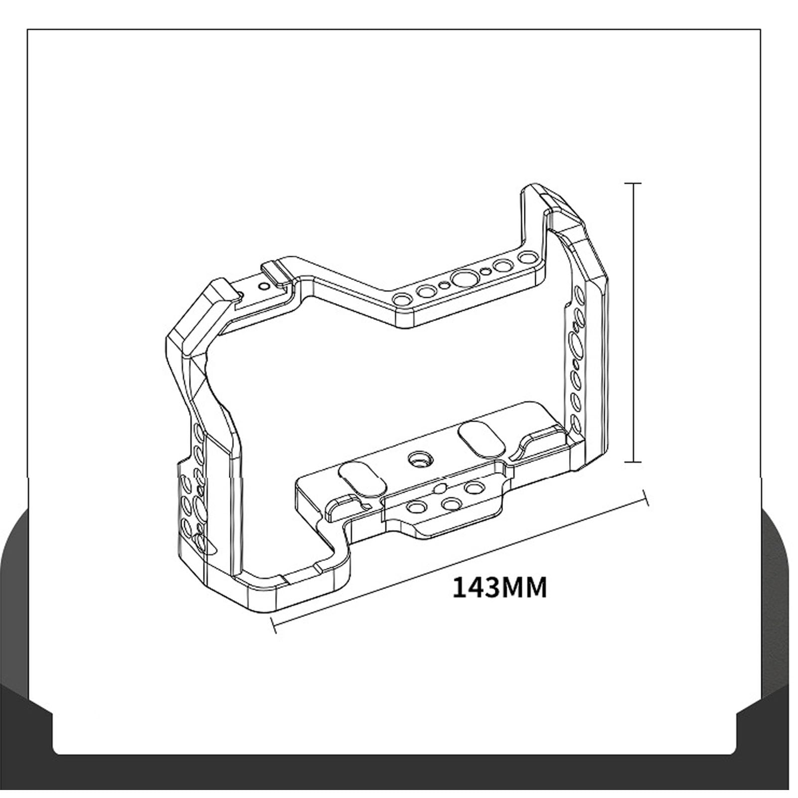 Cryfokt Pełna Klatka do Aparatu Nikon Z50, Ochronny Zestaw Wideo ze Stopu