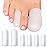 Homergy Soft Gel Toe Caps with Healing Coconut Oil - 6 Reusable Small & Big Toe Protectors for Ingrown or Missing Toenails, Corns, Calluses & Blister Relief