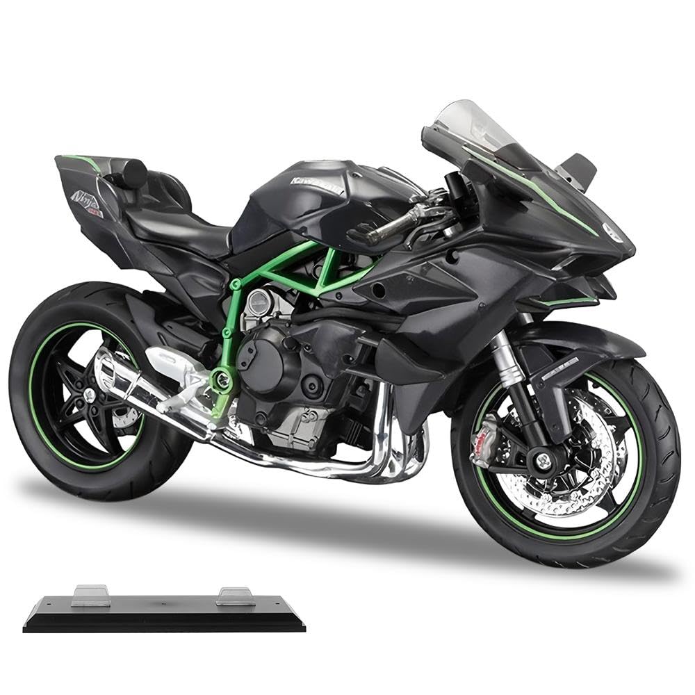 XEERUN 1:12 Motorcycle Model, Diecast Motorcycle Model, Mini Motorbike Toy with Suspension and Free Roller