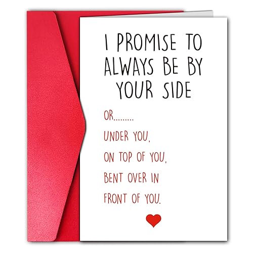 Funny Anniversary Card for Boyfriend Husband, I Promise to Always