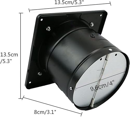 Miniatura 4 de Ventilador de escape de 4 pulgadas, ventilador de ventilación automático montado en la pared, ventilador de ventanas de baño de 110 V, extractor de