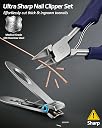 Toenail Clippers for Thick Nails, Large Nail Clippers for Thick & Ingrown Toenails Podiatrist Toenail Clippers Kits Stainless Steel Super Sharp Curved Blade Grooming Nail Tool for Man & Women gallery image