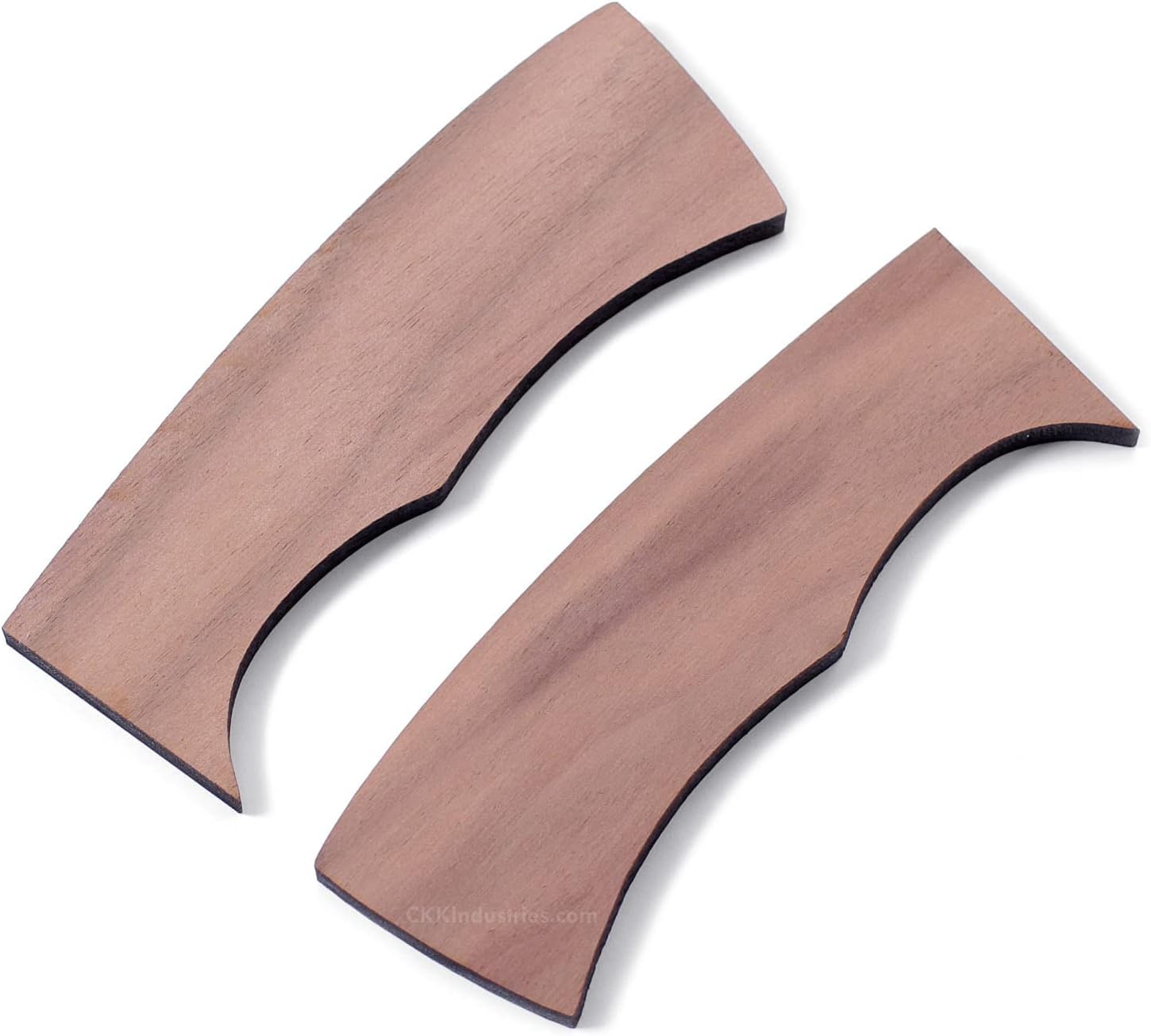 EZSMITH Full Tang Hunting Knife Kit - DIY Fixed Blade Knife Making Series - (Blade Blank, SS Guard & Pinstock w/Pre-machined Walnut Handle Blanks) - (USA Design) - (Gift Boxed) - (by KnifeKits)