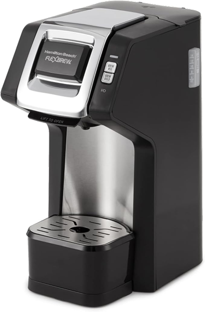 Hamilton Beach 49979 FlexBrew SingleServe Coffee Maker Compatible with Pod Packs and Grounds