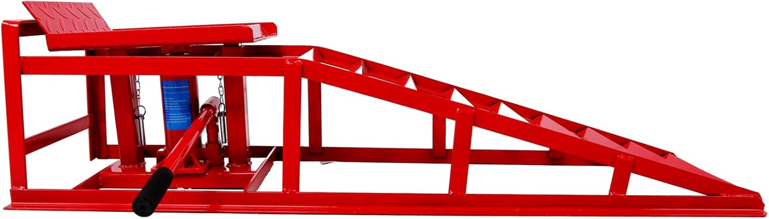 2 Pack Auto Car Truck Service Ramps Lifts, Garage Car Lift Hydraulic Ramps Black 5 Ton, Automotive Hydraulic Lift Repair Frame Lift