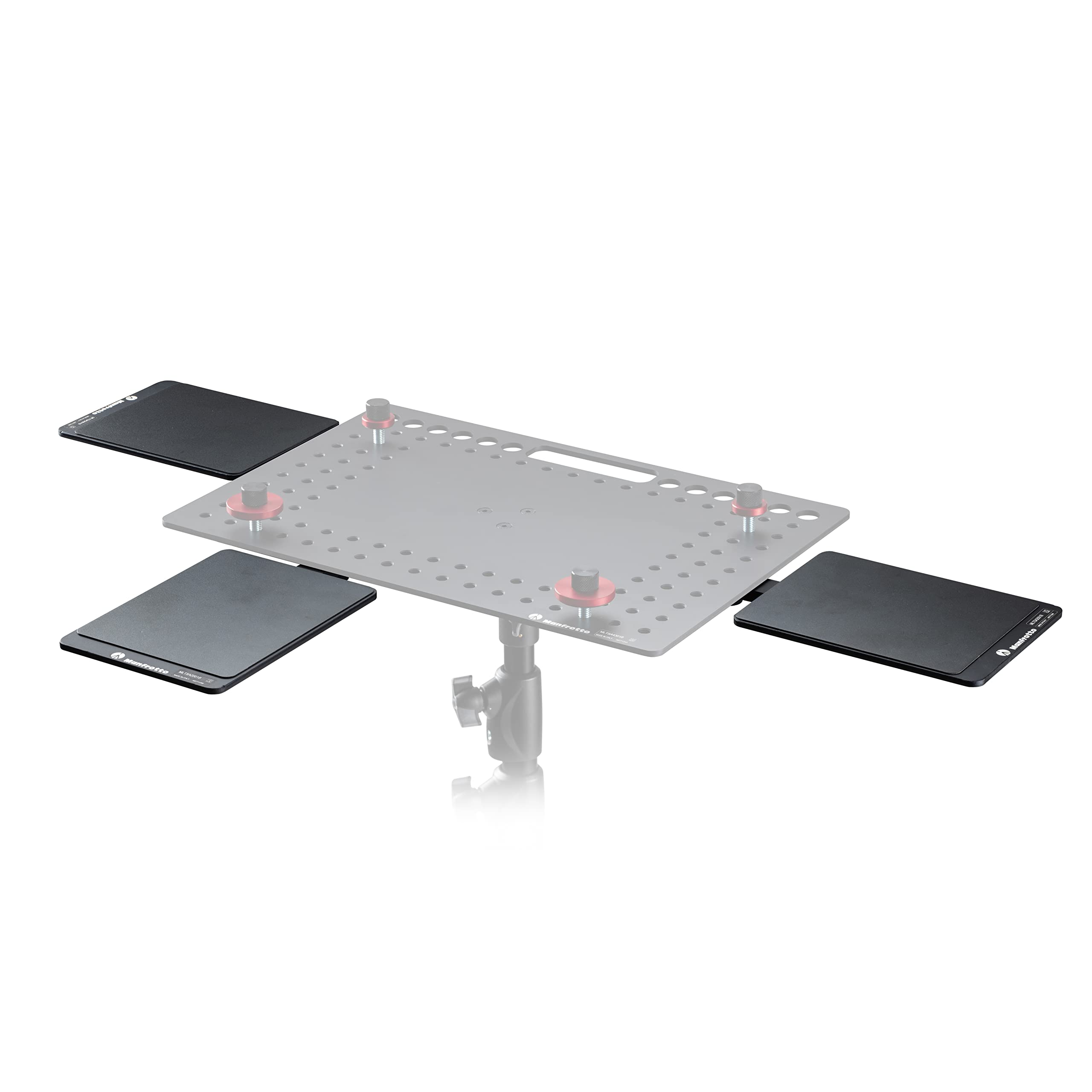 Manfrotto TetherGear MLTSA2001B podkładka pod mysz, akcesoria do uchwytu PC, zewnętrzna podkładka pod mysz do lekkiego aluminiowego uchwytu na laptopa, konfiguracja lewa lub prawostronna, 32 cm x 15