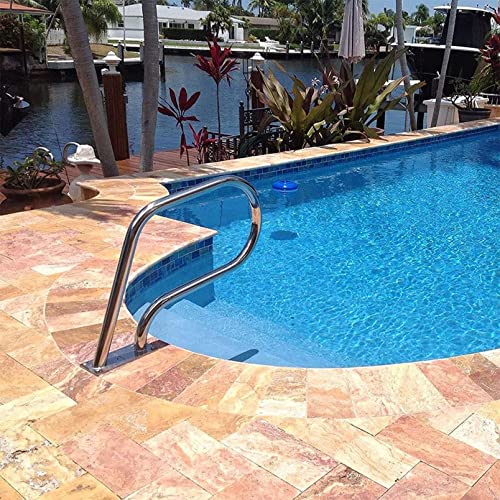 Corrimão para piscina, corrimão para piscina em aço inoxidável 304, corrimão para escada, com tampa