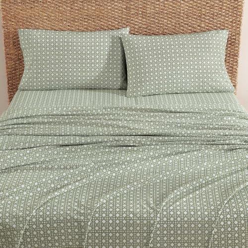 Image of Tommy Bahama - Cotton King Sheet Set with Pillowcases, Deep Pocket