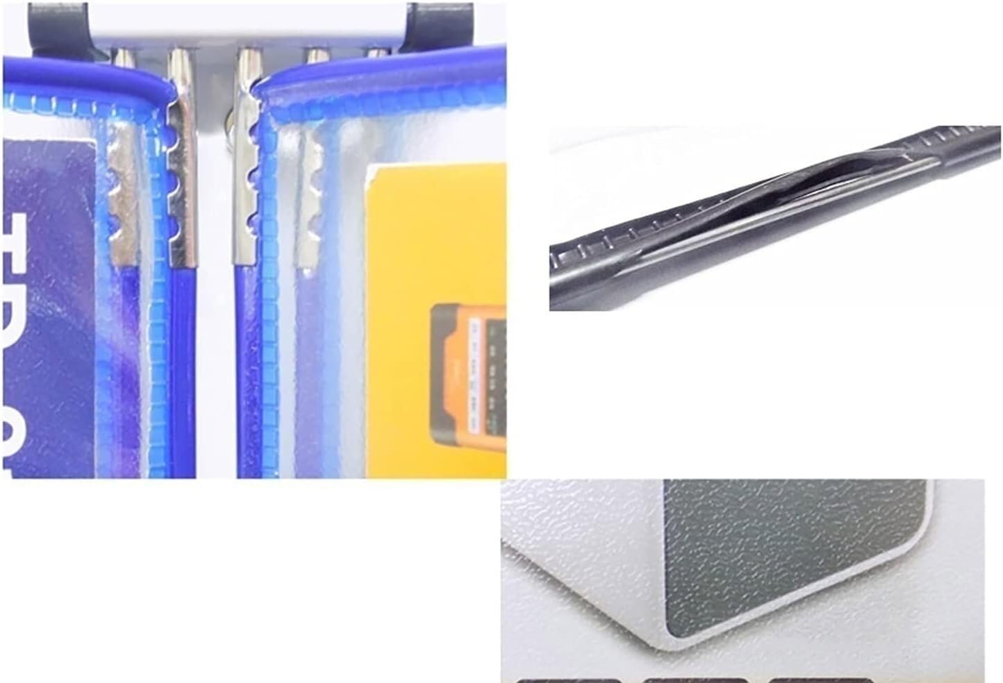 Uchwyt na dokumenty A4 montowany na ścianie, Folder ścienny A3, A3 [16,53 cala × 11,69 cala] 10 kieszeni, przymocowany do metalowego urządzenia(Unique Colour)