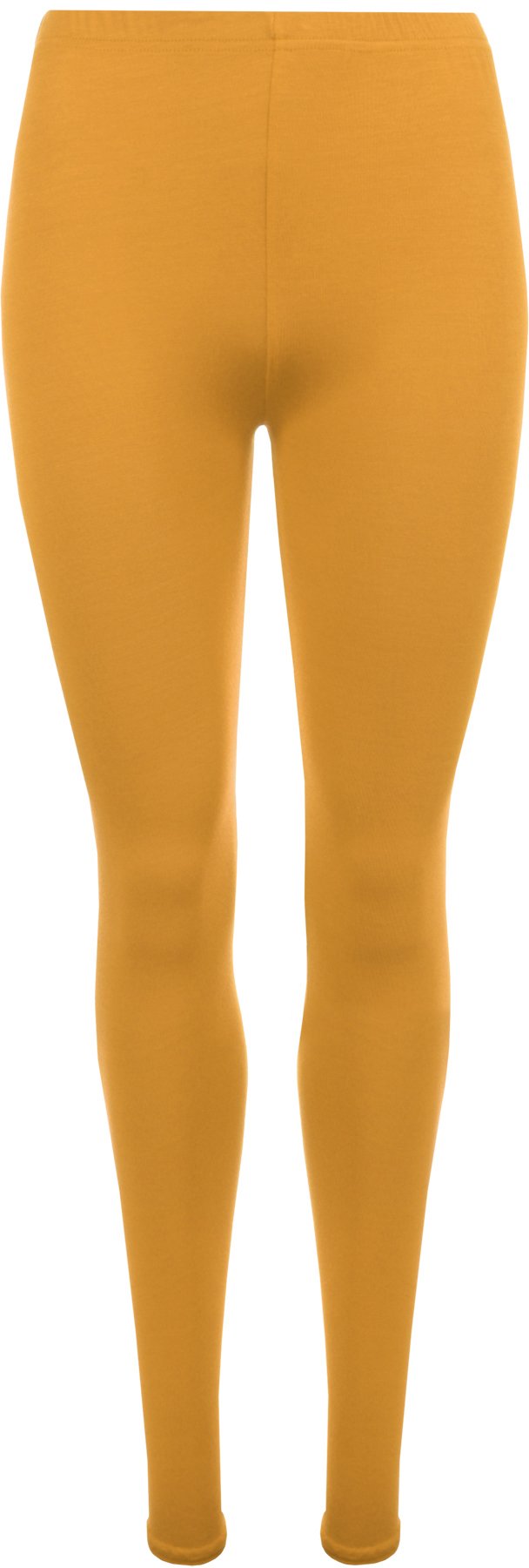 Wearall Women's Mustard Stretch Long Leggings Plus Size 20/22