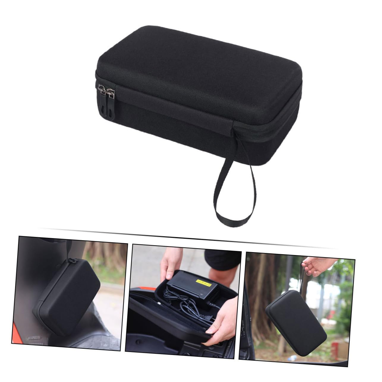 BESPORTBLE 4piezas Bolsa Organizadora para Cargadores De Bicicleta y Patinete Eléctrico Estuche y Resistente Accesorio De Almacenamiento Portátil para Cables y Cargadores De Vehículos