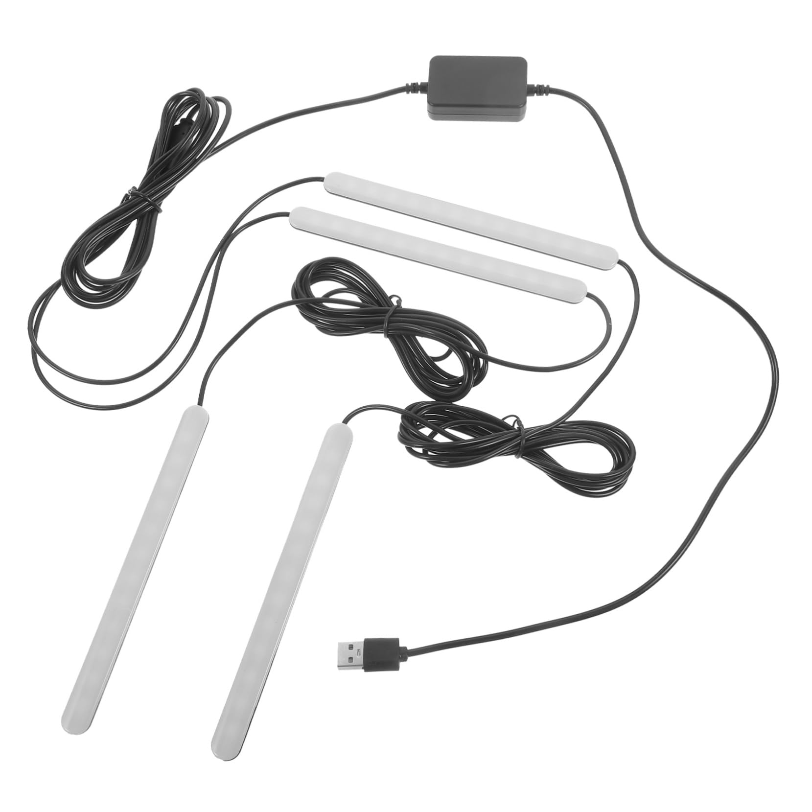 SOLUSTRE Car Interior LED Strip Lights USB Powered Line Design RGB Color Changing Ambient Lighting for Easy Installation Vibrant Effects for Creating Atmosphere