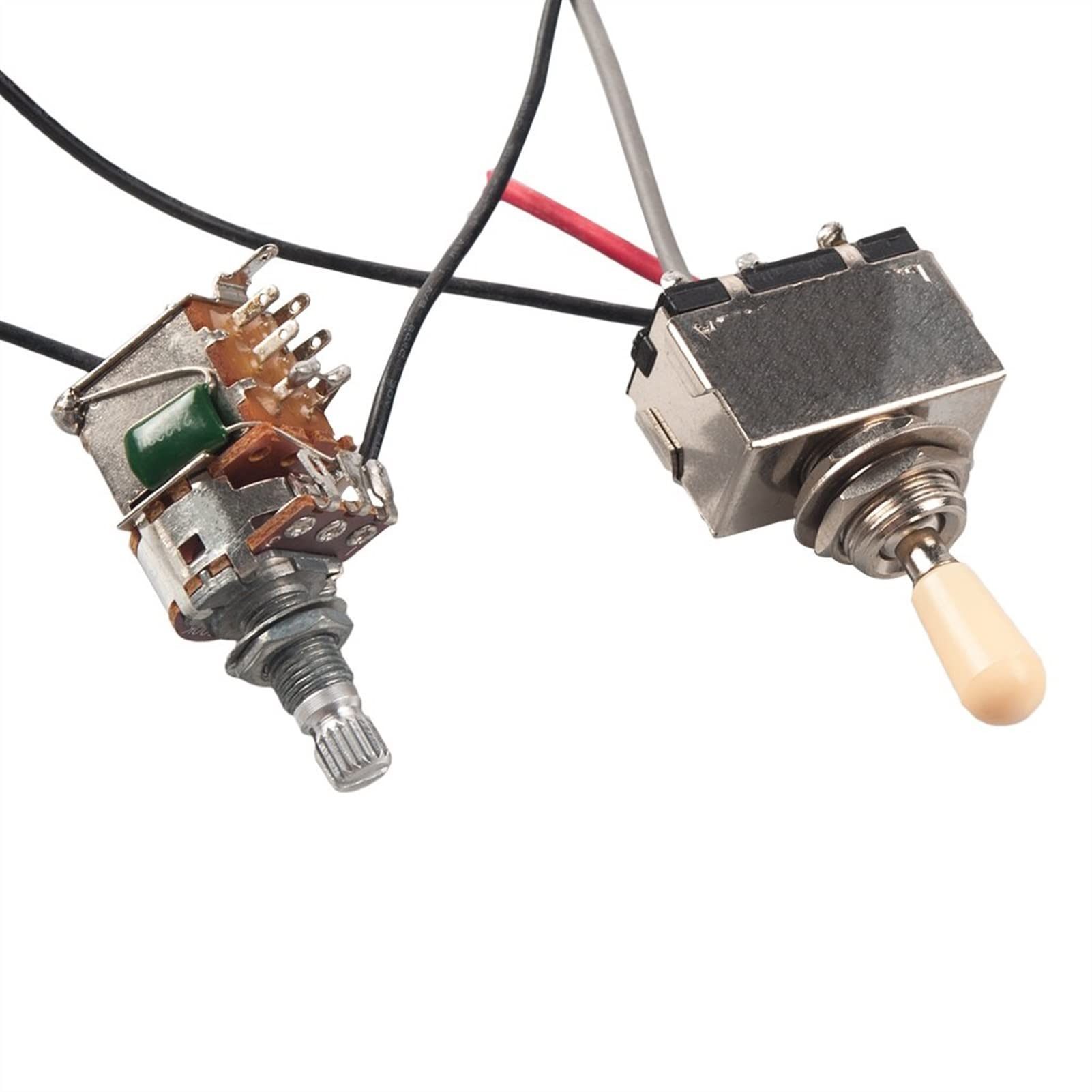 Harnais De Câblage De Guitare Préwired 500k Pot + Sortie + Convertisseur De Levage + Convertisseur 3 Voies Pour Lp Guitare faisceaux câbles guitare