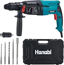 Hanabi Martelete Perfurador Rompedor Furadeira 110v Profissional 26mm 1300w SDS Plus Furadeira de Impacto