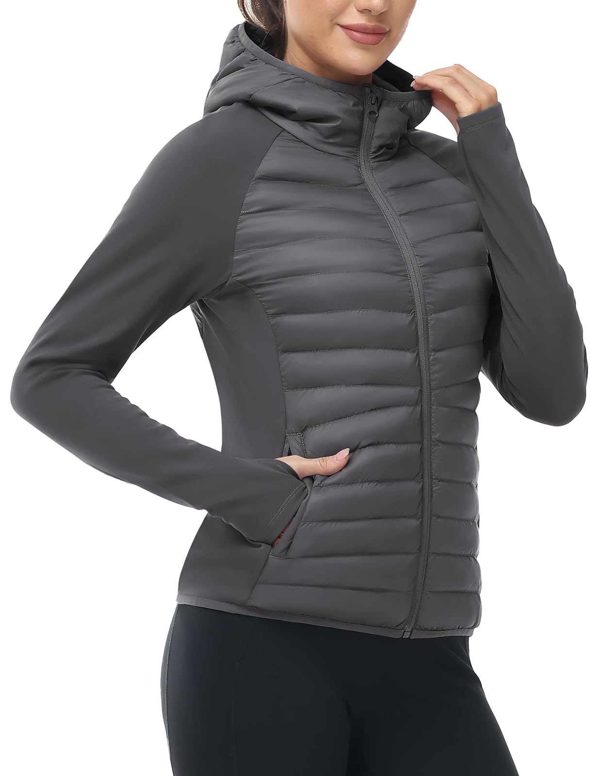 TBMPOY Women's Running Winter Jackets with Hood