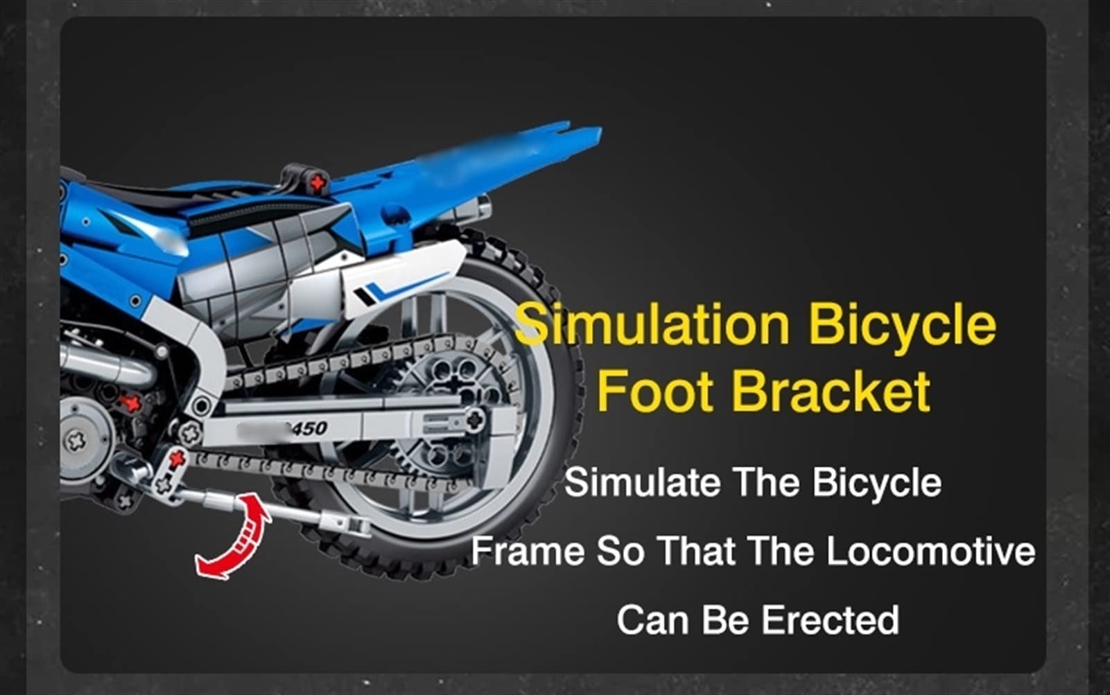 Racing Model Collection Offroad-Motorrad DIY Klassische Bausteine Ziegel Spielzeug Für Kinder Puzzle Geschenk Ornament Für Yamaha WR450F