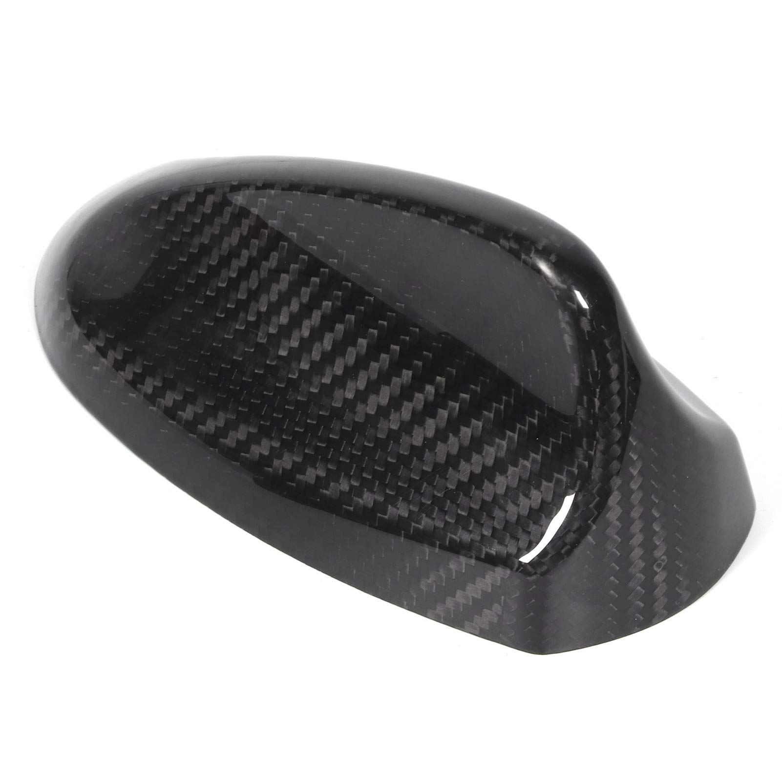 Sonew Copertura Antenna per Auto in Fibra di Carbonio Fin Trim Decorazione Lucida Adatta per/Stelvio