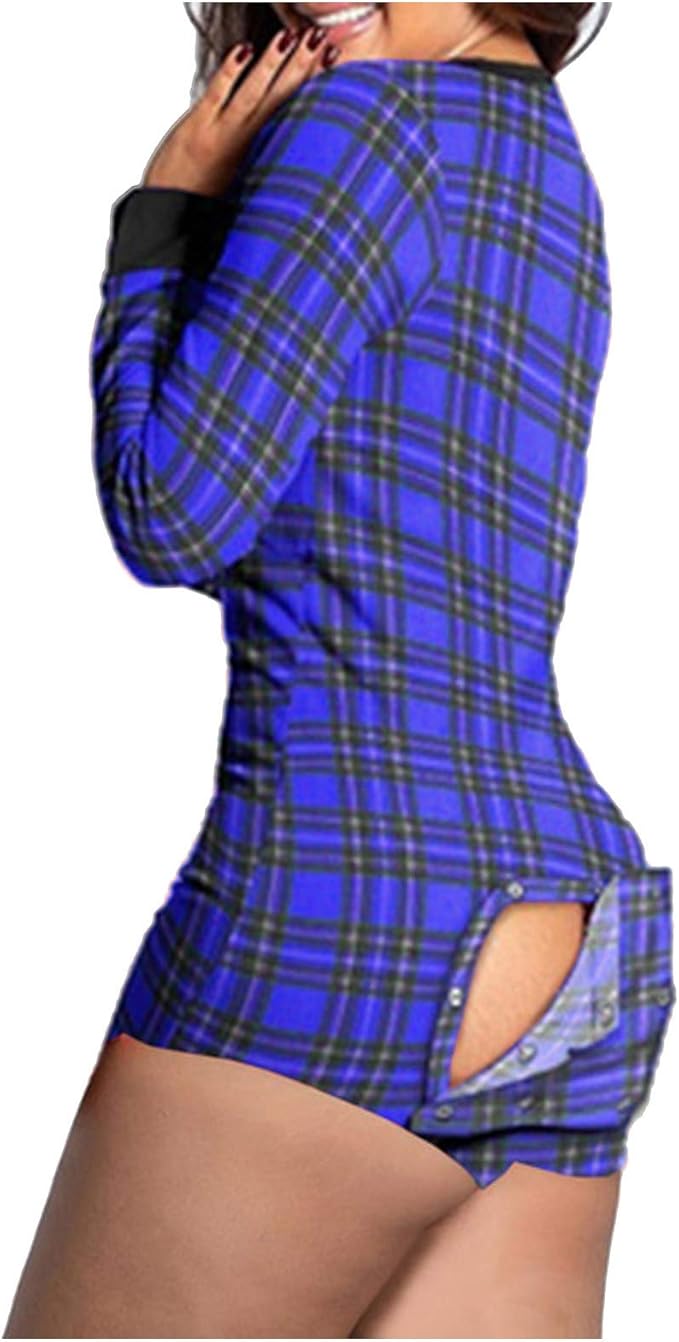 MEITING Jumpsuit Damen Kuschelig Onesie VAusschnitt Große Größe Pyjama