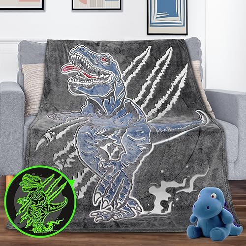 JAPDNK Dinosaur Blanket Kids Dinosaur Gifts for Boys Dinos Toys for Kids