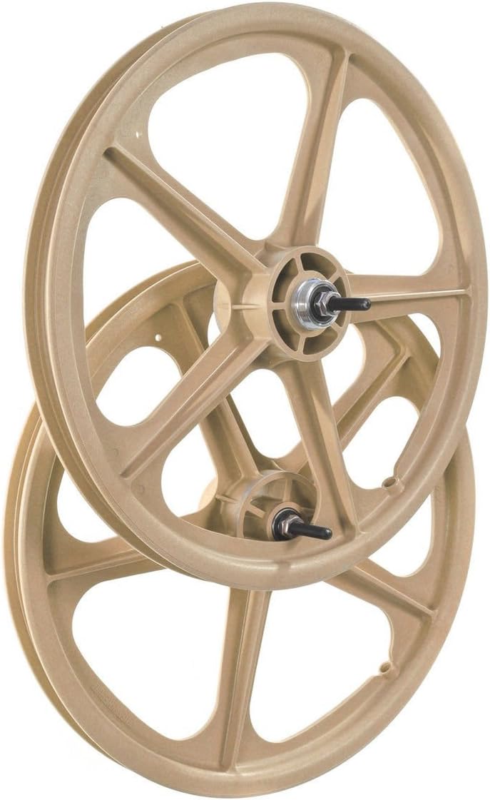 PAIR SKYWAY MAG WHEELS ORIGINAL TUFF ll BEIGE 20" SUIT BMX/ FREESTYLER