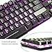 Rii RK100 Teclado Gaming,Teclado de Membrana con sensibilidad mecánica,USB LED Retroiluminado Ideal...