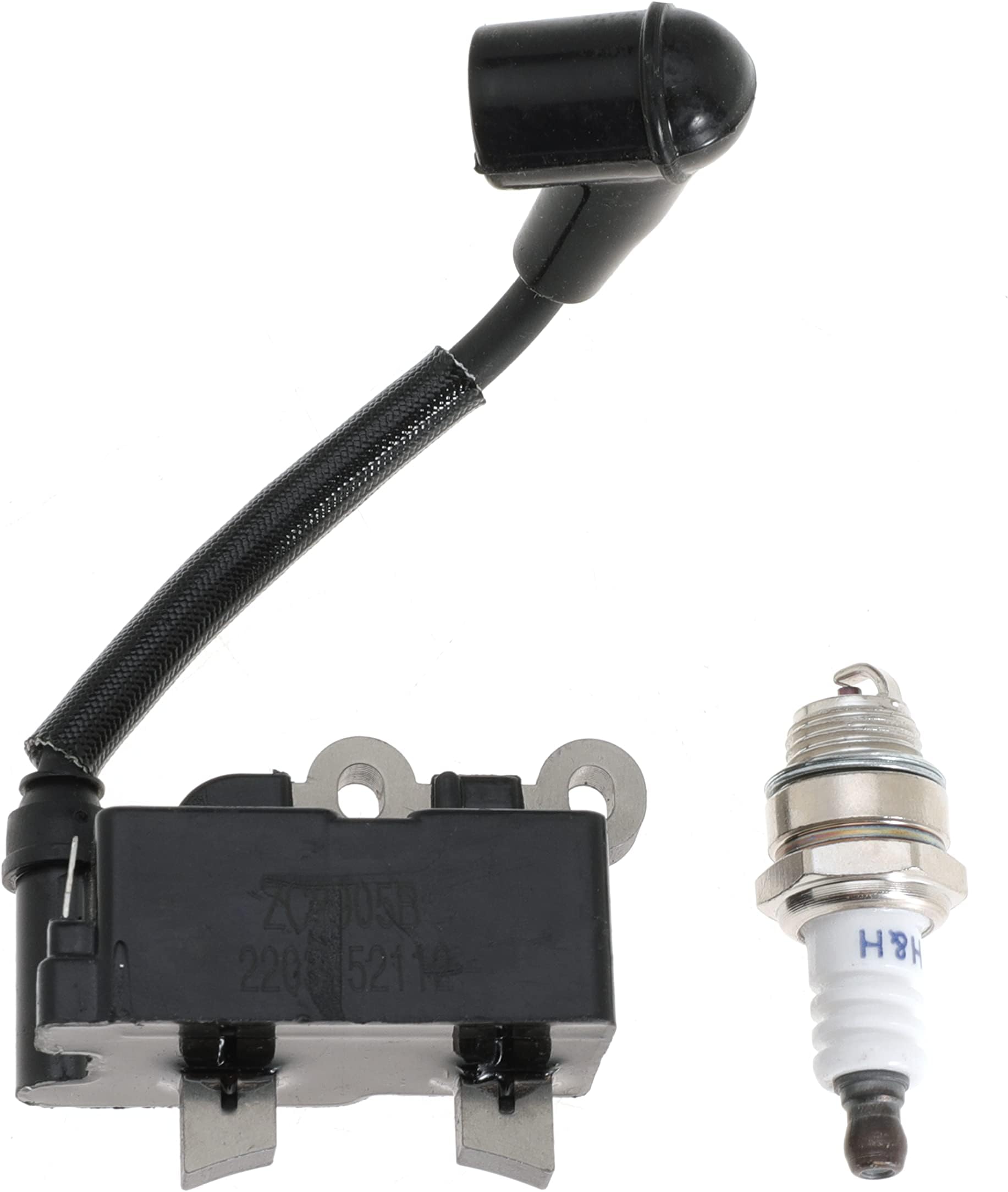 Ignition Coil 291337001 with Spark Plug for Ryobi RY254BC 25.4CC and RY252CS RY253SS RY251PH 25cc String Trimmer 2 Cycle Trimmer Brush Cutter