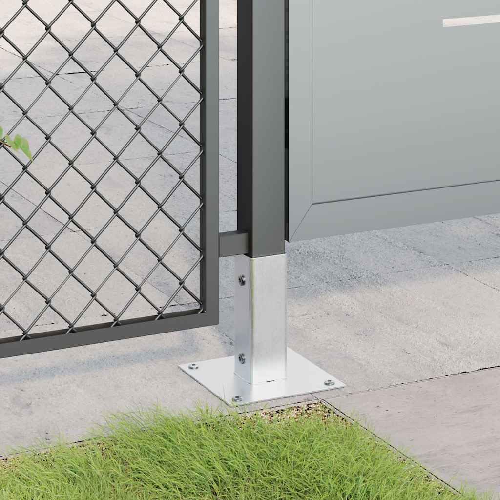 Pfostenträger Quadratisch 12 Stk 46x46mm Stahl Verzinkt | Feuerverzinkt, Korrosionsbeständig, Für Pavillon Zaun Geländer, Montagezubehör separat