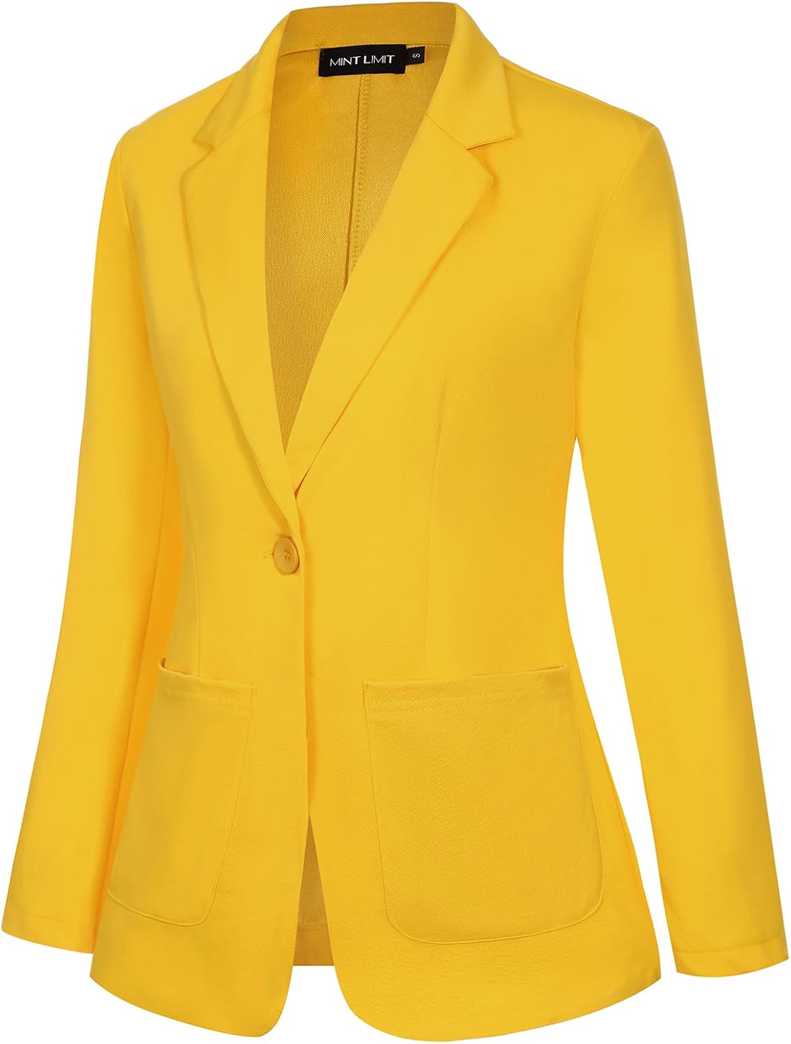 MINTLIMIT Blazers for Women Casual Long Sleeve Open Front Cardigan Button Work Office Blazers Jackets with Pockets - Image 2