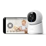 eufy Indoor Cam E30, Latest Generation, 4K UHD Security Camera, Pet/Dog/Baby Camera with Phone app, Color Night Vision, Human/Pet Auto Tracking, 360 Pan-Tilt, Works with Homekit (Renewed)