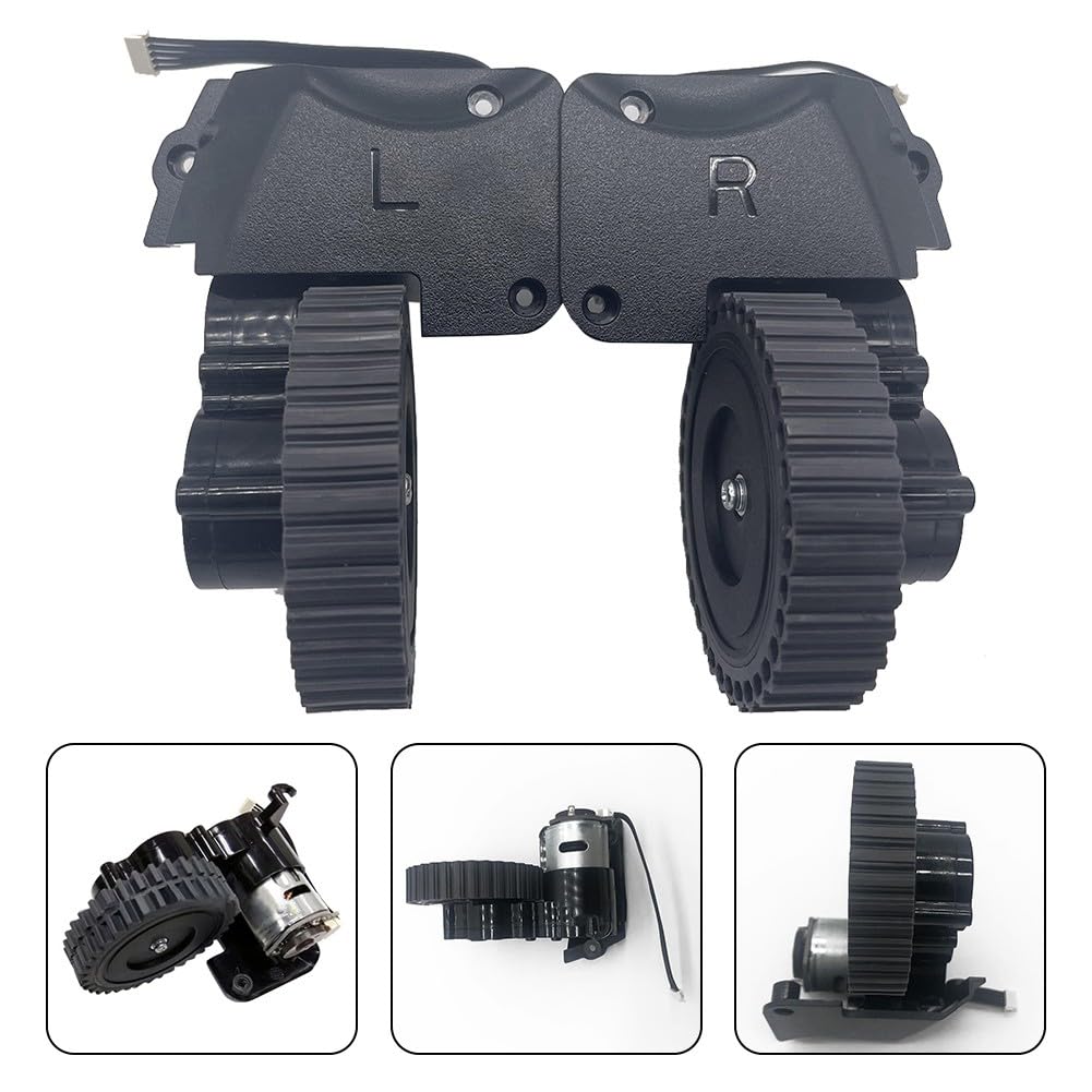 FUBESK Spazzatrice Ruota Per Gutrend 300 Robot Per Aspirapolvere Parti di Ricambio Motore Bianco Sinistra Ruota Assemblea Pulizia Aspirapolvere Parti di Ricambio Riutilizzabile Microfibra Mop Pad