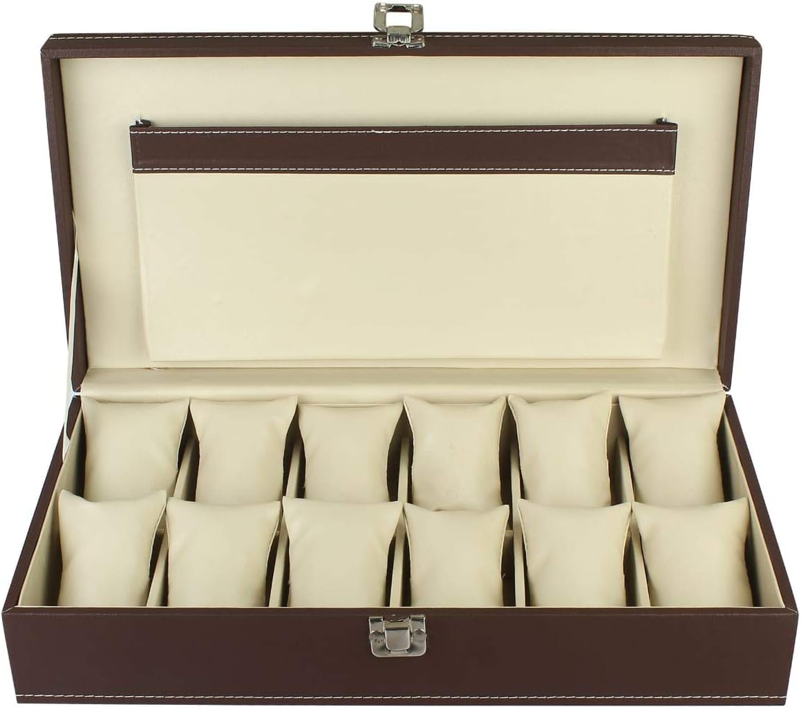 PANKATIWatch Storage Box With Faux Leather Finish