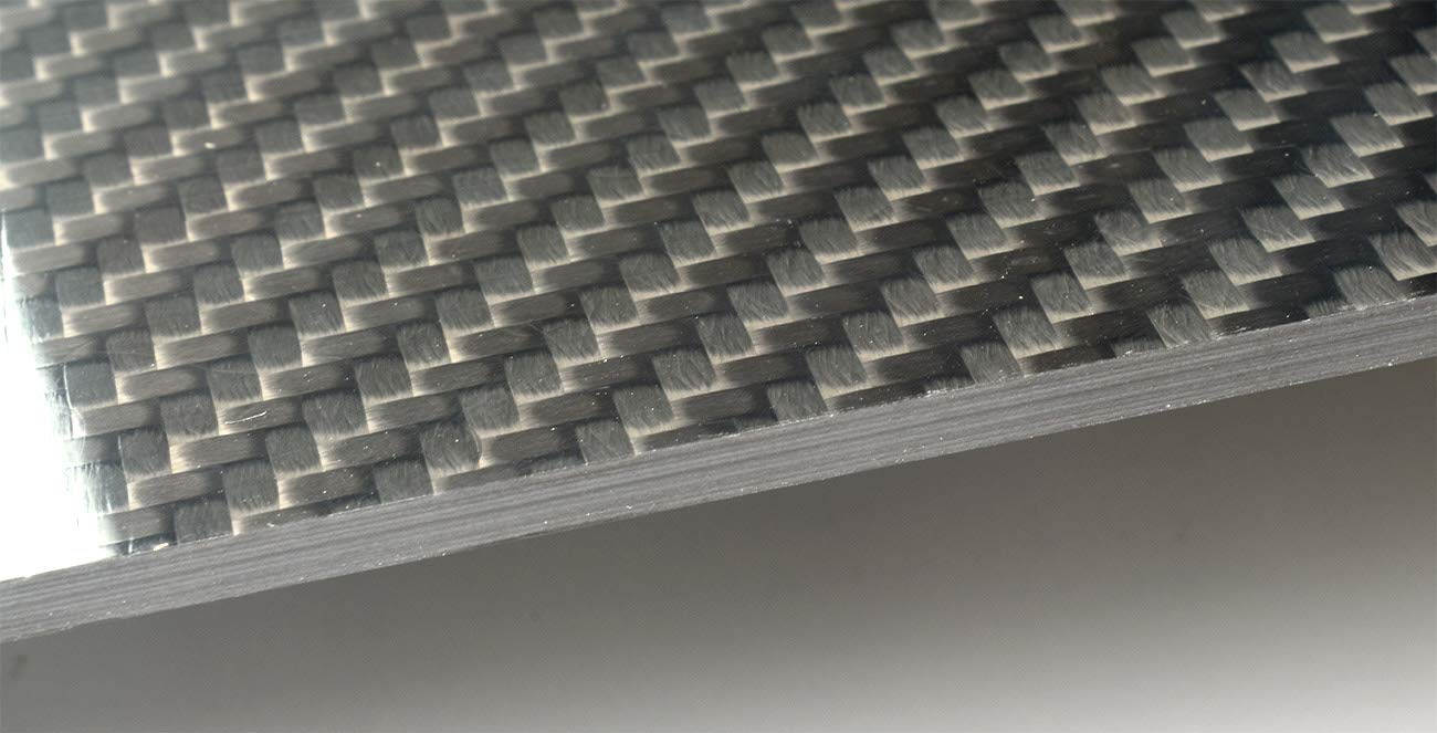 Hoja de Fibra de Carbono 3K 100% Placa de Placa Panel rígido Laminado Sarga Superficie Brillante para RC Drone,100mm x 400mm x 3.5mm