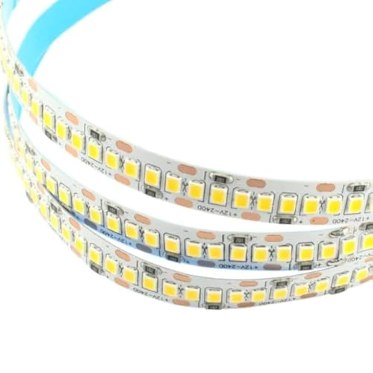 شريط اضاءة LED به 240 مصباح بقدرة 12 فولت، لون دافئ، 5.0 متر، 20 ...