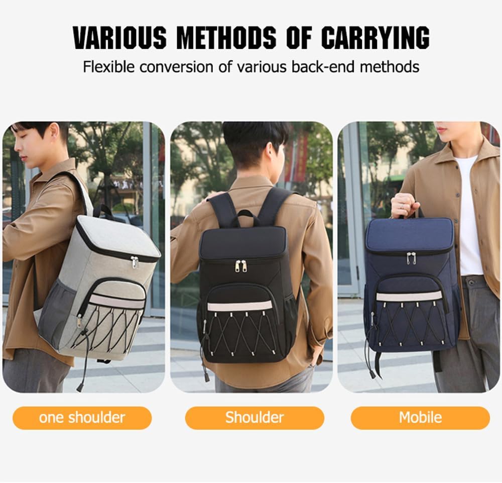 Lixada Cooler Backpack Leak Proof Insulated Lunch Backpack for Women Men Beach Camping Picnic Fishing Hiking