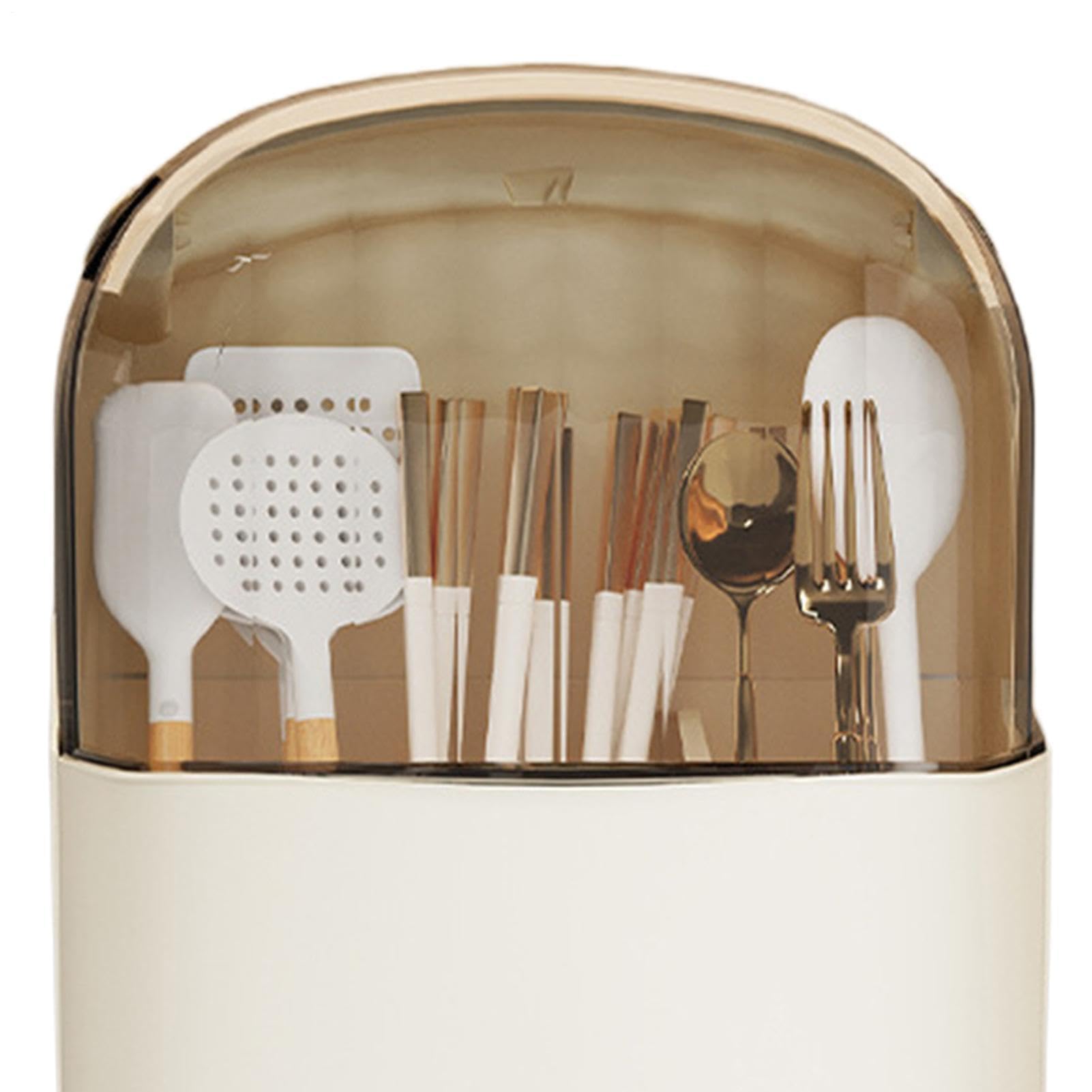 Soporte de pared para utensilios de cocina, no requiere taladrar, contenedor de almacenamiento moderno, estante para cubiertos cubierto, organizador de cocina colgante compacto